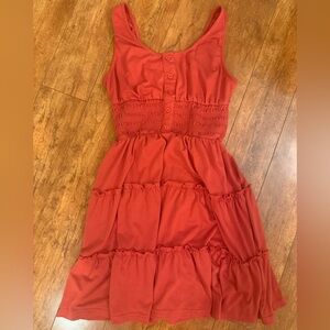 Elegant Sleeveless Red Dress